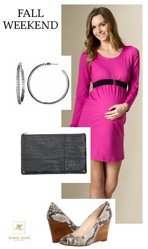 Rosie Pope Maternity Fall Look Weekend