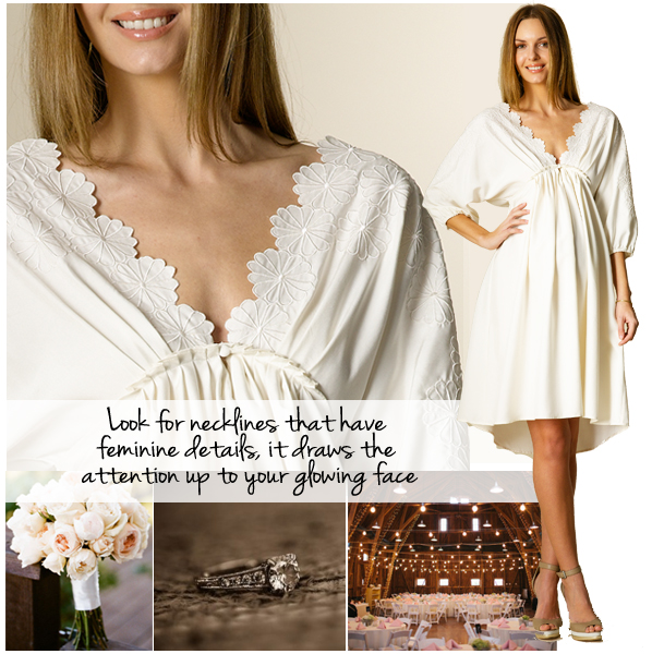 Show off Those Legs! Perfect Short Maternity Wedding Dress