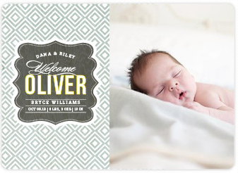 A Paper Culture Birth Announcement